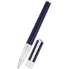 S T Dupont D - Initial Rollerball Pen - Blue - Chrome Trim - Pen Boutique Ltd