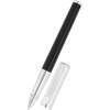 S T Dupont D - Initial Rollerball Pen - Duo Tone - Chrome Trim - Pen Boutique Ltd