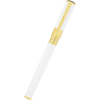 S T Dupont D - Initial Fountain Pen - White - Gold Trim - Pen Boutique Ltd