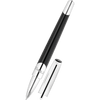 ST Dupont Defi Millennium Rollerball Pen - Black - Shiny Silver Trim - Pen Boutique Ltd