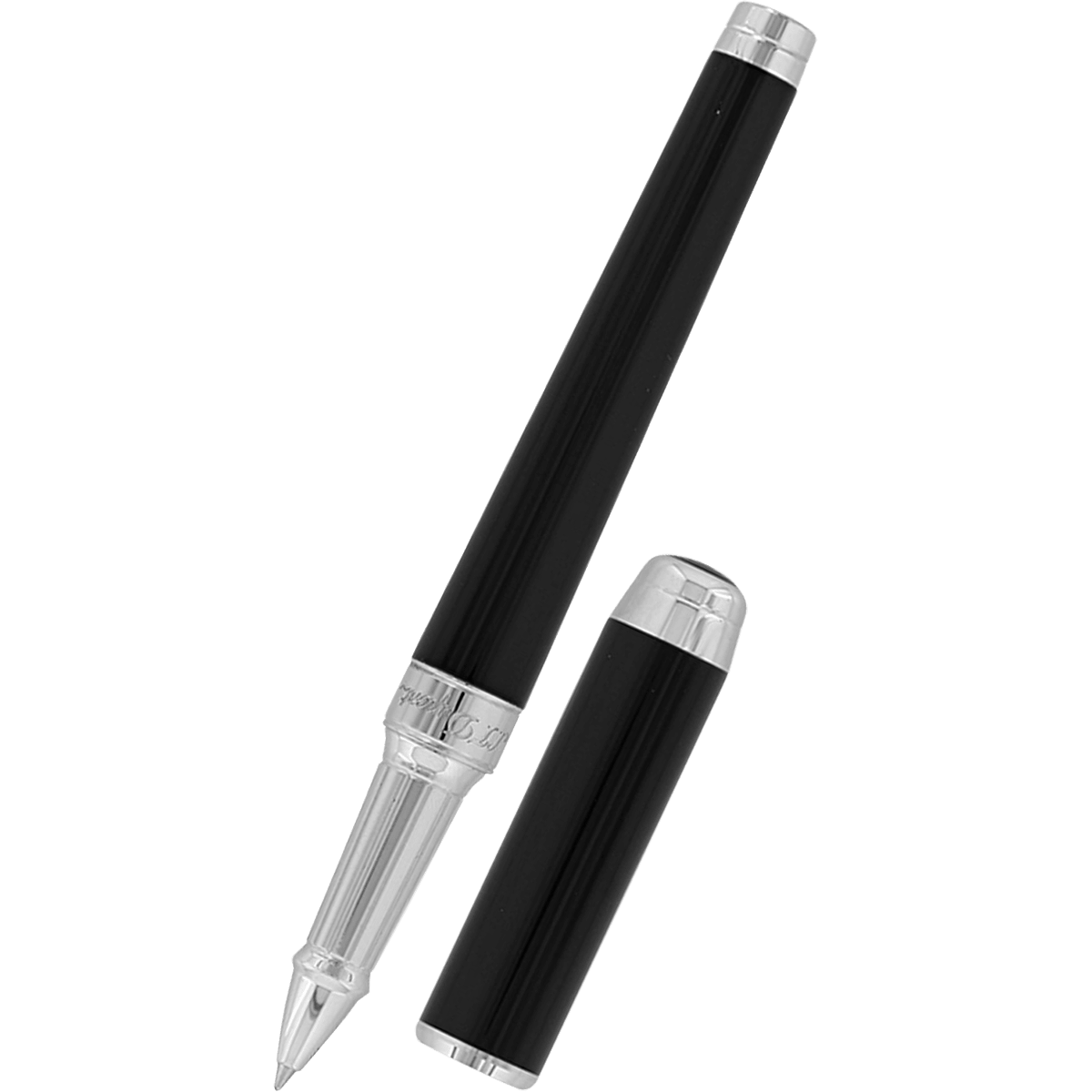 S T Dupont Eternity XL Rollerball Pen - Black - Lacquer - Pen Boutique Ltd
