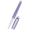 S T Dupont Line D Fountain Pen - Velvet Firehead Guilloche - Lilac - Pen Boutique Ltd