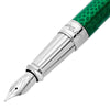 S T Dupont Line D Fountain Pen - Wild Eternity - Green Snake Skin (Large) - Pen Boutique Ltd