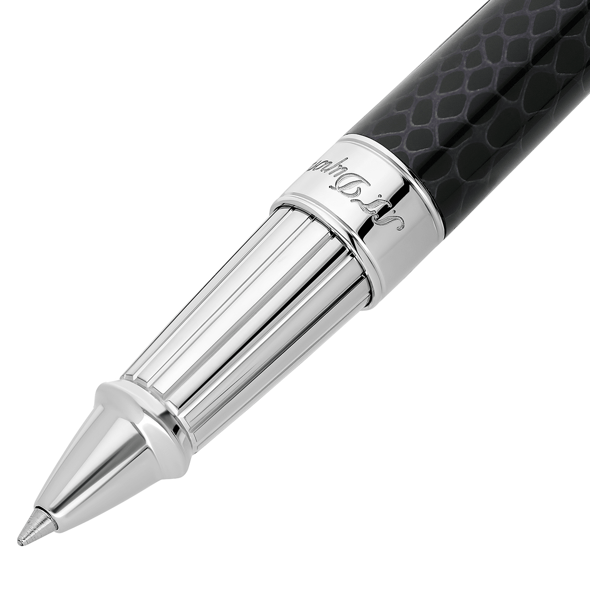 S T Dupont Line D Rollerball Pen - Wild Eternity - Black Snake Skin (Large) - Pen Boutique Ltd
