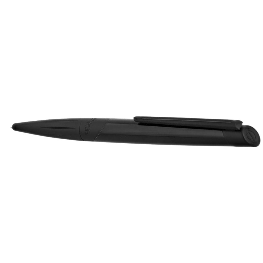 S.T. Dupont Defi Millennium Stealth Ballpoint Pen - Shiny Black with Matte Black - Pen Boutique Ltd