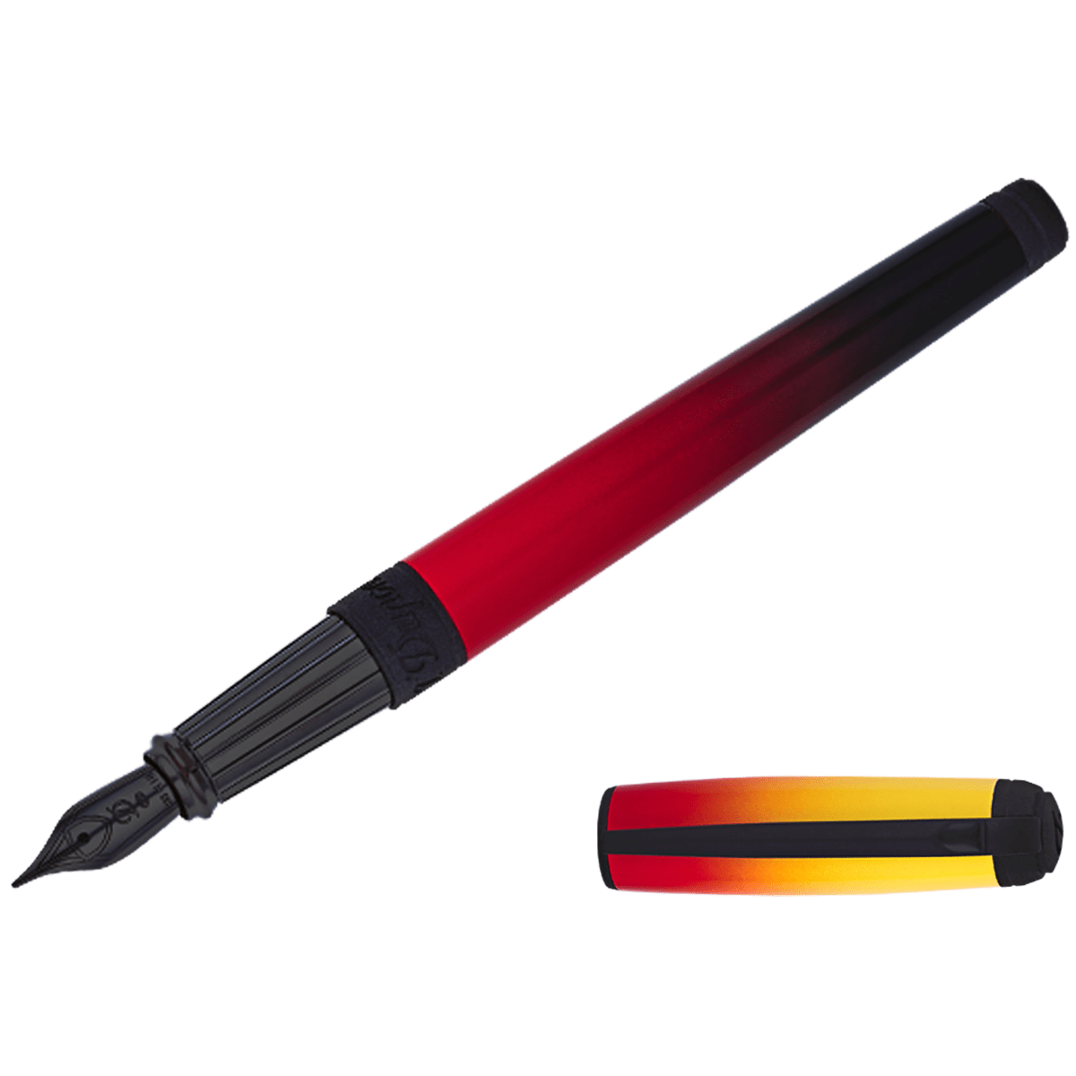 On Sale: S.T. Dupont Line D Fountain Pen - Gradient - La Flamme - Large - Pen Boutique Ltd