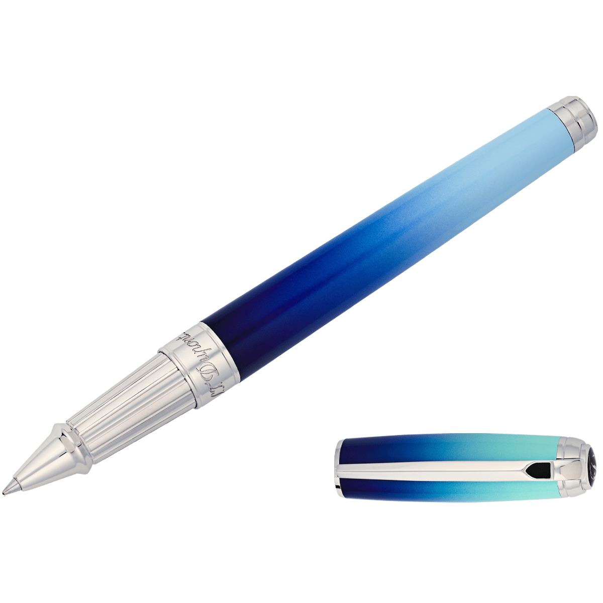 On Sale: S.T. Dupont Line D Rollerball Pen - Gradient - La Mer - Large - Pen Boutique Ltd