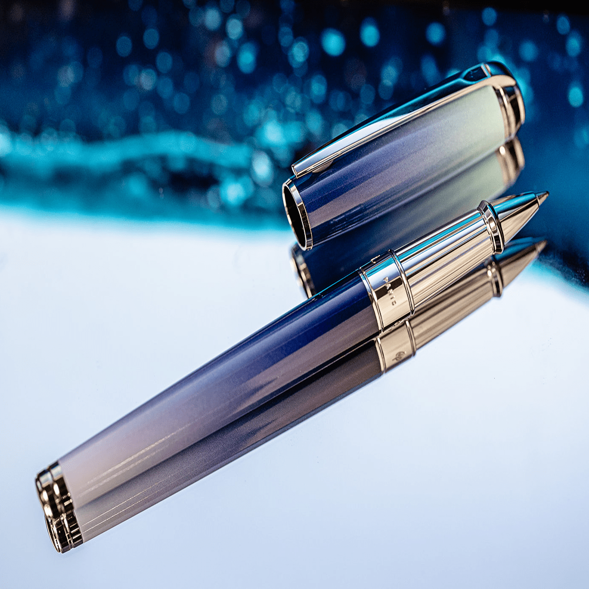 On Sale: S.T. Dupont Line D Rollerball Pen - Gradient - La Mer - Large - Pen Boutique Ltd