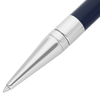 S T Dupont D - Initial Ballpoint Pen - Blue - Chrome Trim - Pen Boutique Ltd