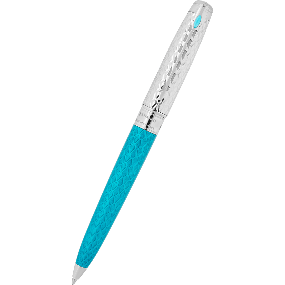 S T Dupont Line D Ballpoint Pen - Eternity Game of Thrones - Ice Blue (Large) - Pen Boutique Ltd