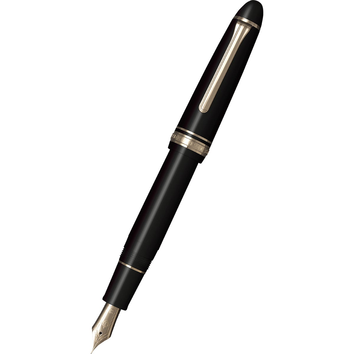 Sailor 1911L Fountain Pen - Black - 14K Gold Trim - Pen Boutique Ltd