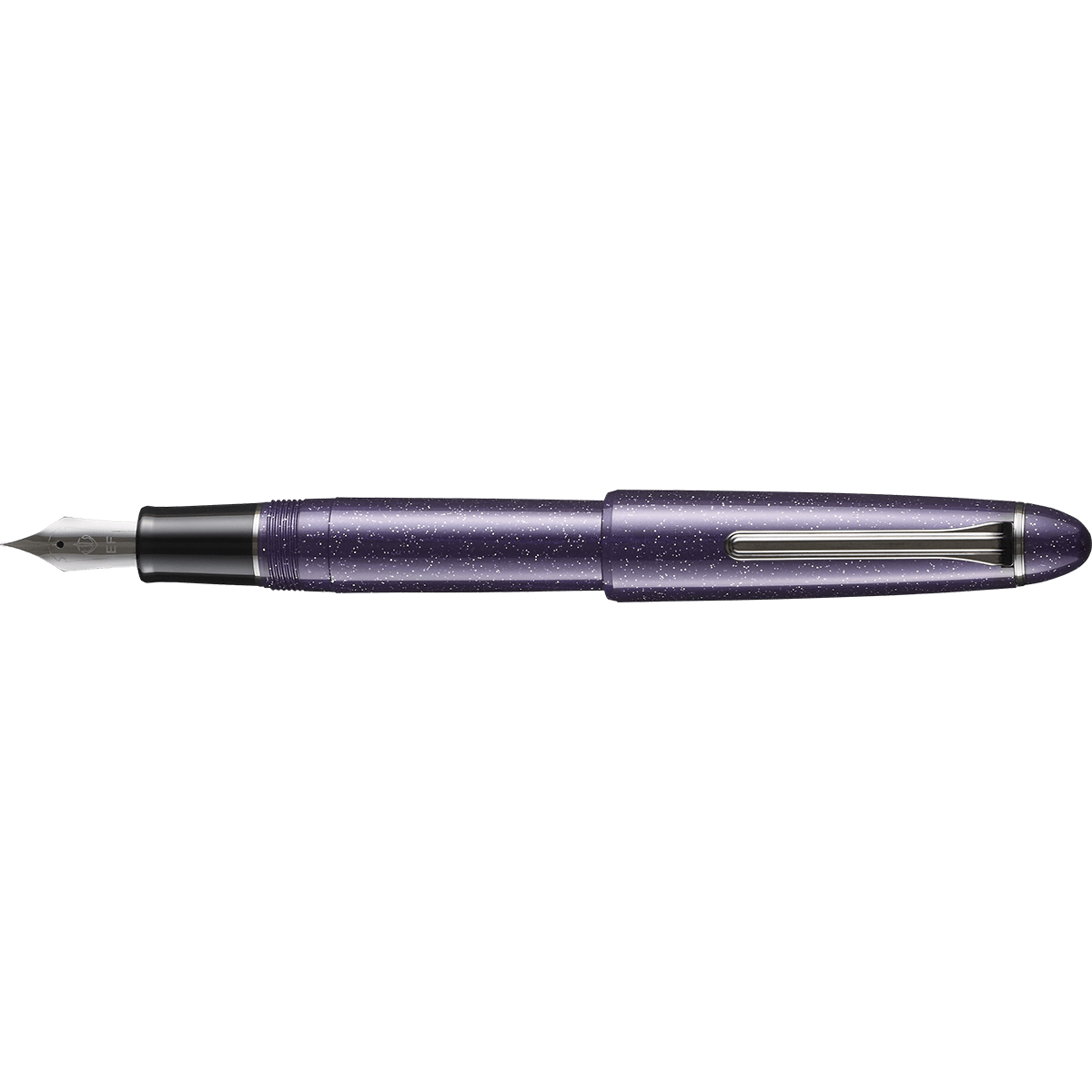 Sailor 1911L Fountain Pen - Nebula Violet - Casual L Galaxy Series Black IP - Pen Boutique Ltd