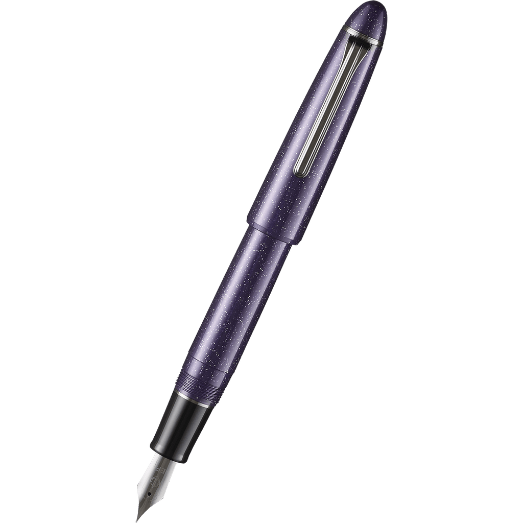 Sailor 1911L Fountain Pen - Nebula Violet - Casual L Galaxy Series Black IP - Pen Boutique Ltd