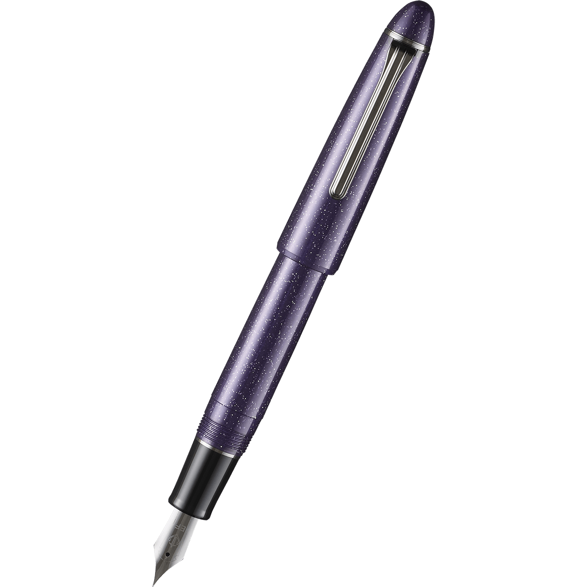 Sailor 1911L Fountain Pen - Nebula Violet - Casual L Galaxy Series Black IP - Pen Boutique Ltd