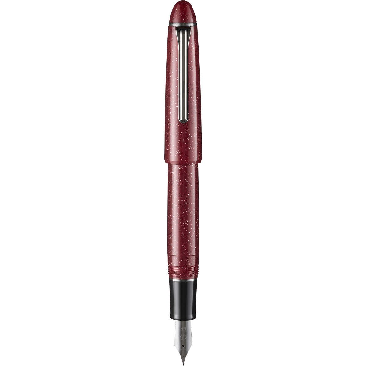 Sailor 1911L Fountain Pen - Supernova Crimson - Casual L Galaxy Series Black IP - Pen Boutique Ltd