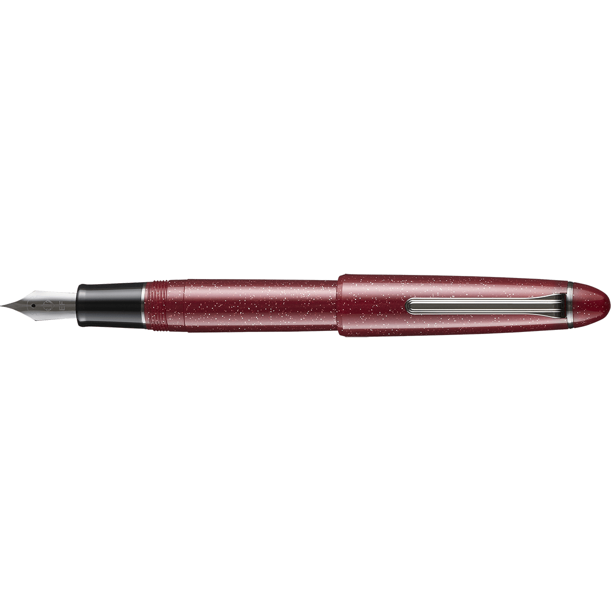 Sailor 1911L Fountain Pen - Supernova Crimson - Casual L Galaxy Series Black IP - Pen Boutique Ltd