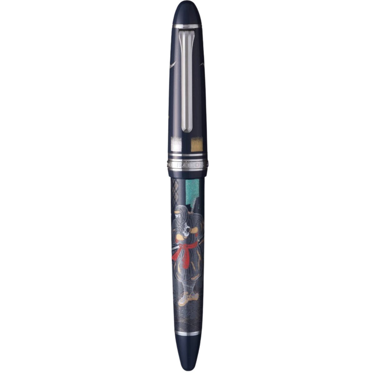 Sailor 1911L Maki - e Ninja Fountain Pen - In - Rhodium Trim - 21K Gold Nib - Pen Boutique Ltd