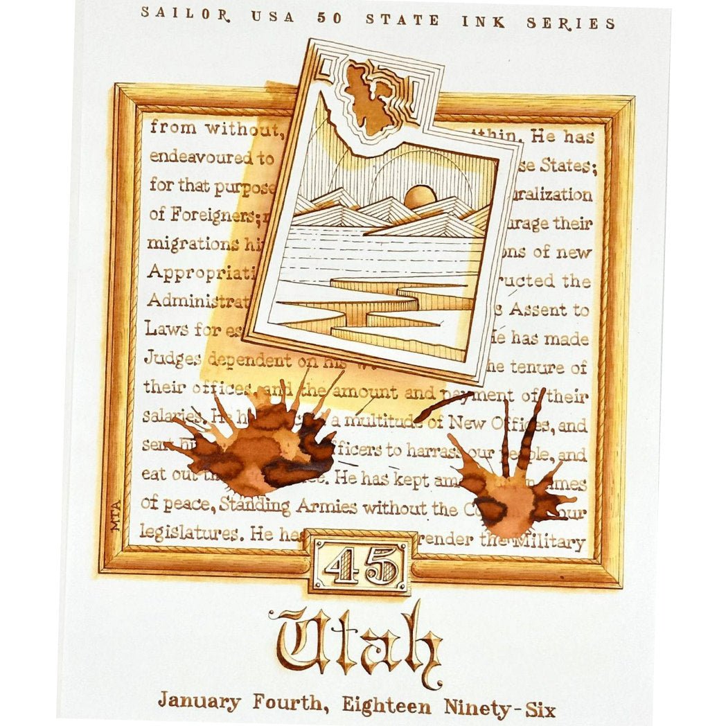 Sailor Bottled Ink - USA State - Utah - 20ml - Pen Boutique Ltd