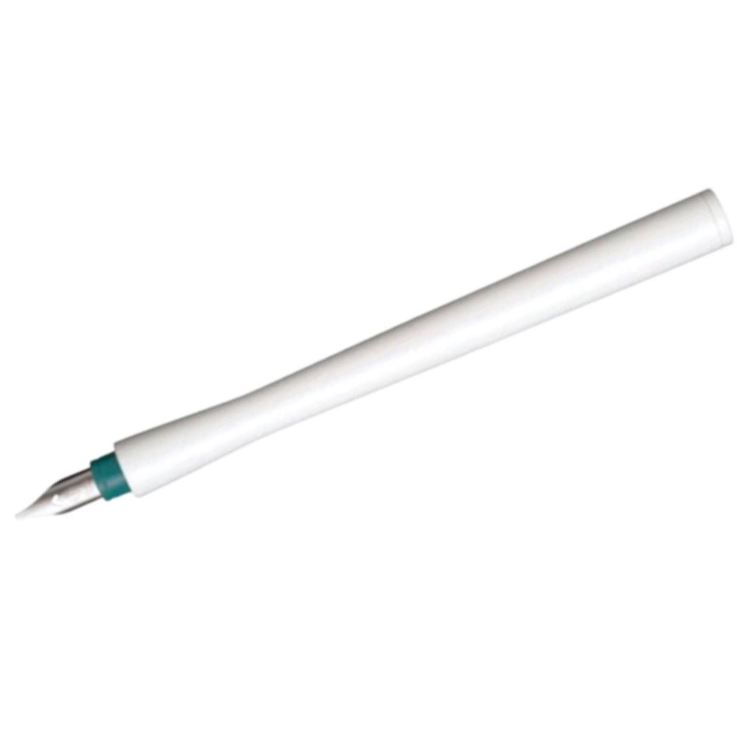 Sailor Compass Hocoro Dip Pen - White/Dark Green - 1.0mm Calligraphy - Pen Boutique Ltd