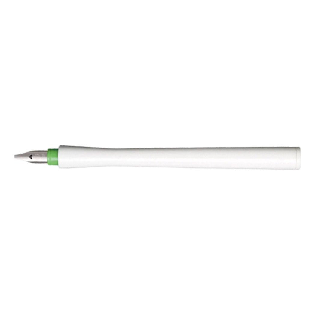 Sailor Compass Hocoro Dip Pen - White/Light Green - 2.0mm Calligraphy - Pen Boutique Ltd