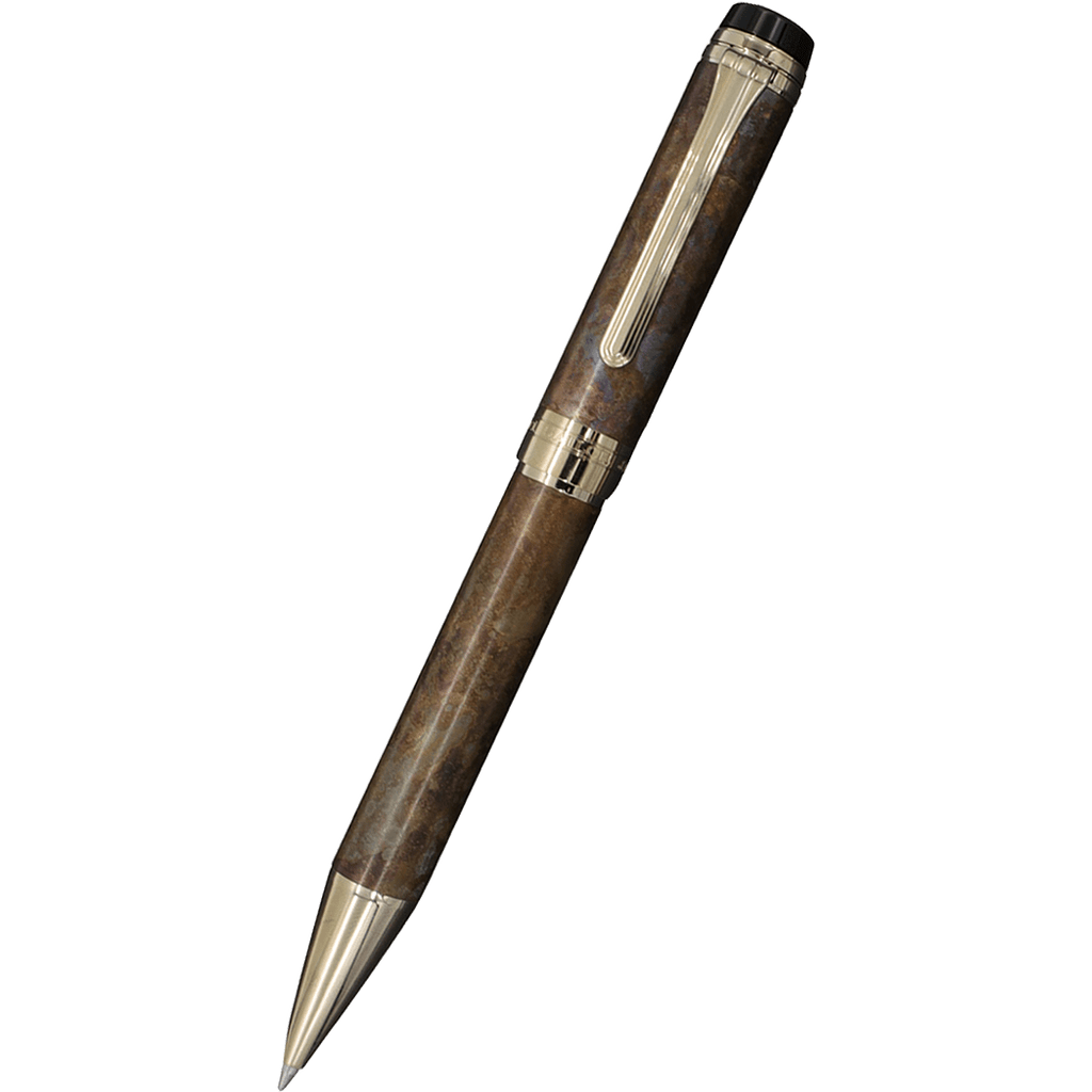 Sailor Cylint Patina Ballpoint Pen - Brown Patina Hanmon - Kujiyau - Pen Boutique Ltd