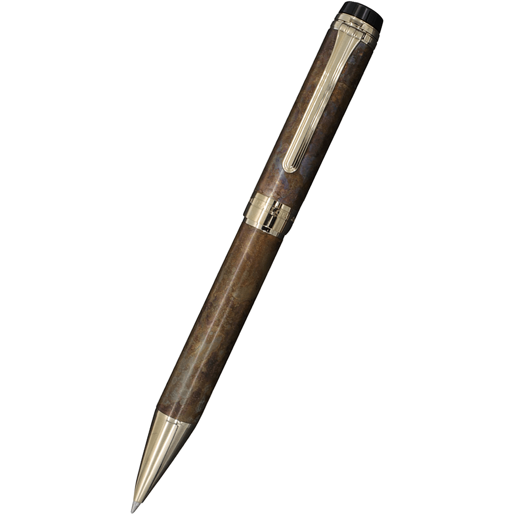Sailor Cylint Patina Ballpoint Pen - Brown Patina Hanmon - Kujiyau - Pen Boutique Ltd