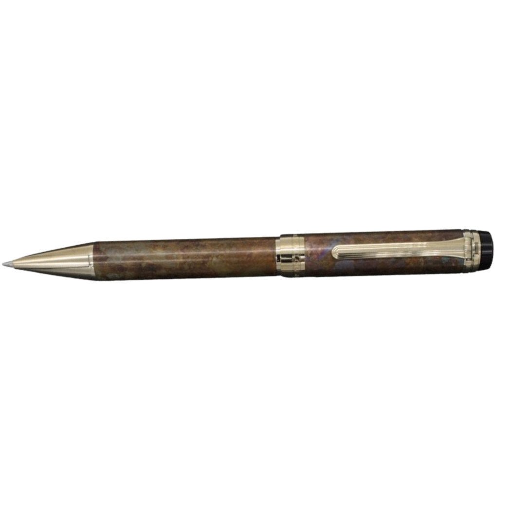 Sailor Cylint Patina Ballpoint Pen - Brown Patina Hanmon - Kujiyau - Pen Boutique Ltd