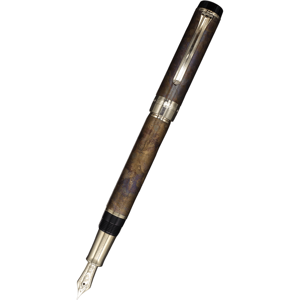 Sailor Cylint Patina Fountain Pen - Brown Patina Hanmon - Kujiyau - 21K - Pen Boutique Ltd