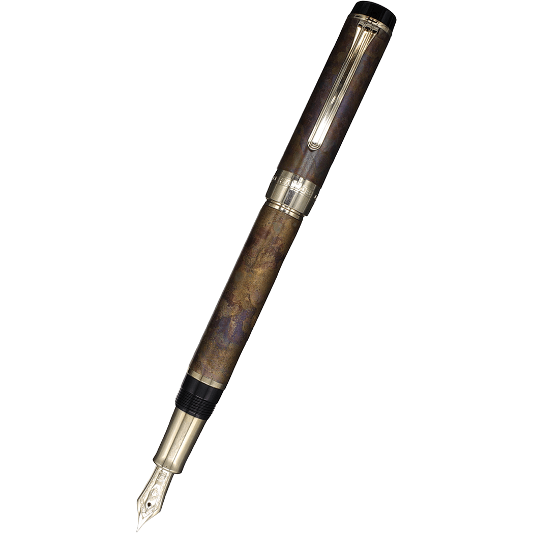 Sailor Cylint Patina Fountain Pen - Brown Patina Hanmon - Kujiyau - 21K - Pen Boutique Ltd