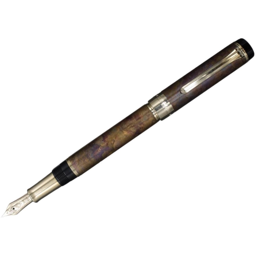 Sailor Cylint Patina Fountain Pen - Brown Patina Hanmon - Kujiyau - 21K - Pen Boutique Ltd