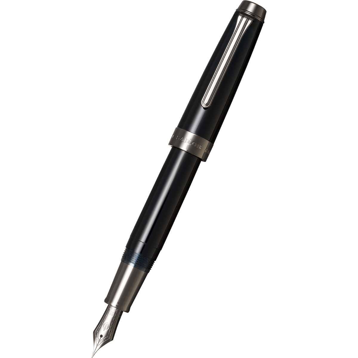 Sailor Professional Gear Anchor Fountain Pen - Blue Dawn - Black IP Trim-Pen Boutique Ltd
