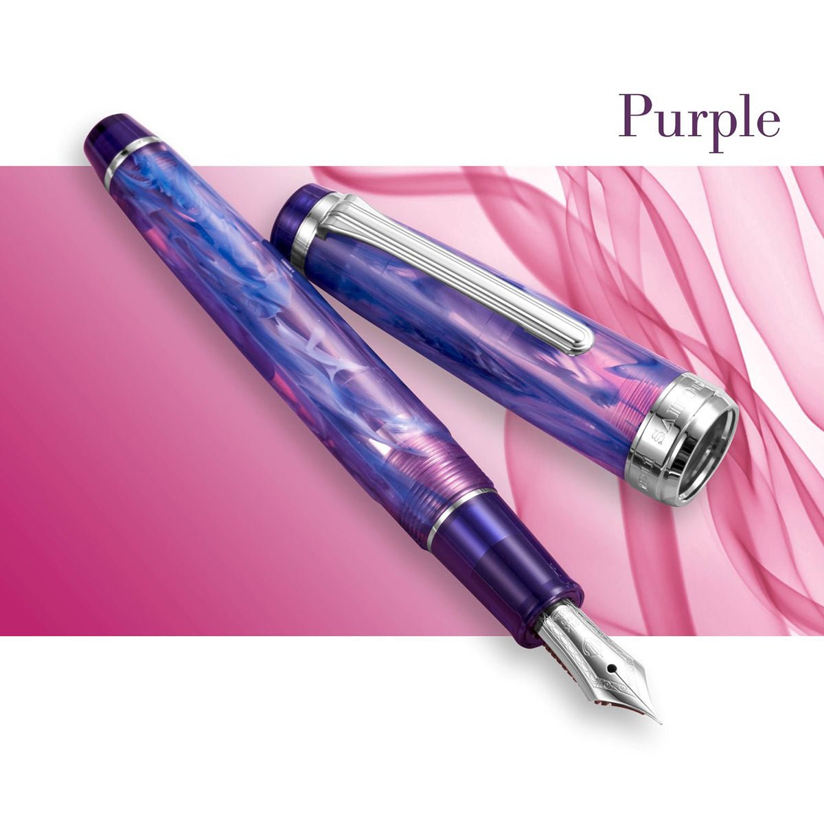 Sailor Professional Gear Fountain Pen - Limited Edition - Veilio Tone Purple (Bespoke Dealer Exclusive) - Pen Boutique Ltd