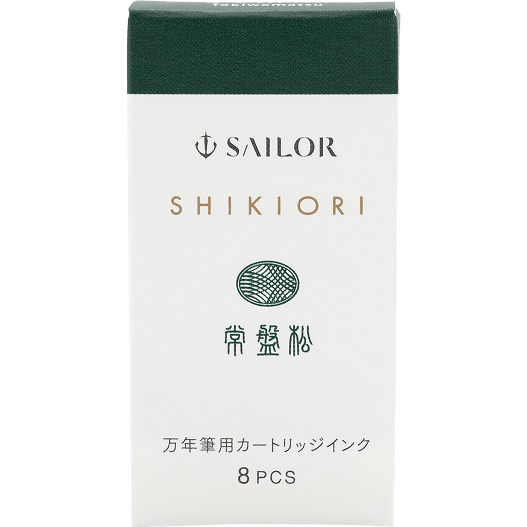 Sailor Shikiori Ink Cartridge - Winter Snow Tokiwa - matsu - Pen Boutique Ltd