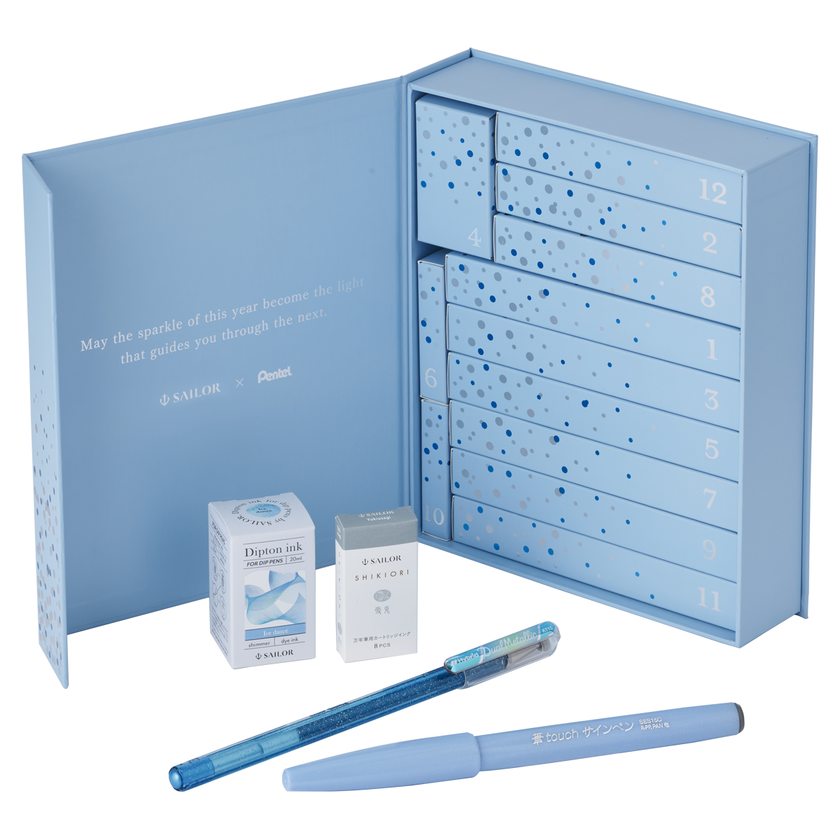 Sailor x Pentel 2026 Advent Calendar - Keep the Sparkle-Pen Boutique Ltd