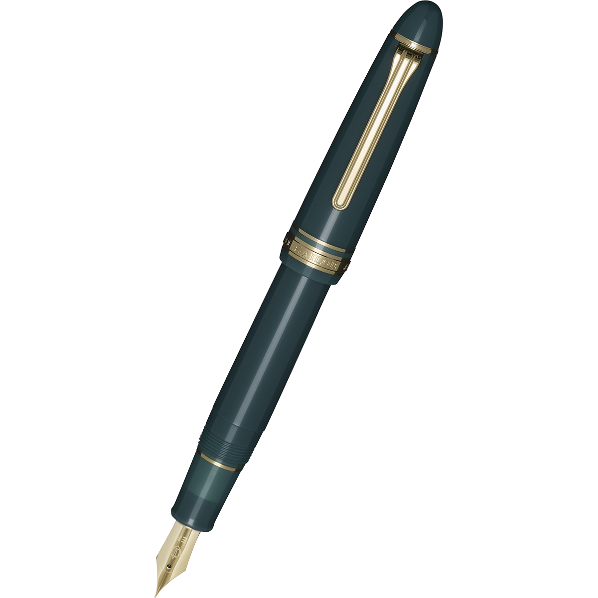 Sailor 1911 Casual L Basis Gold Trim Fountain Pen – Muted Green-Pen Boutique Ltd