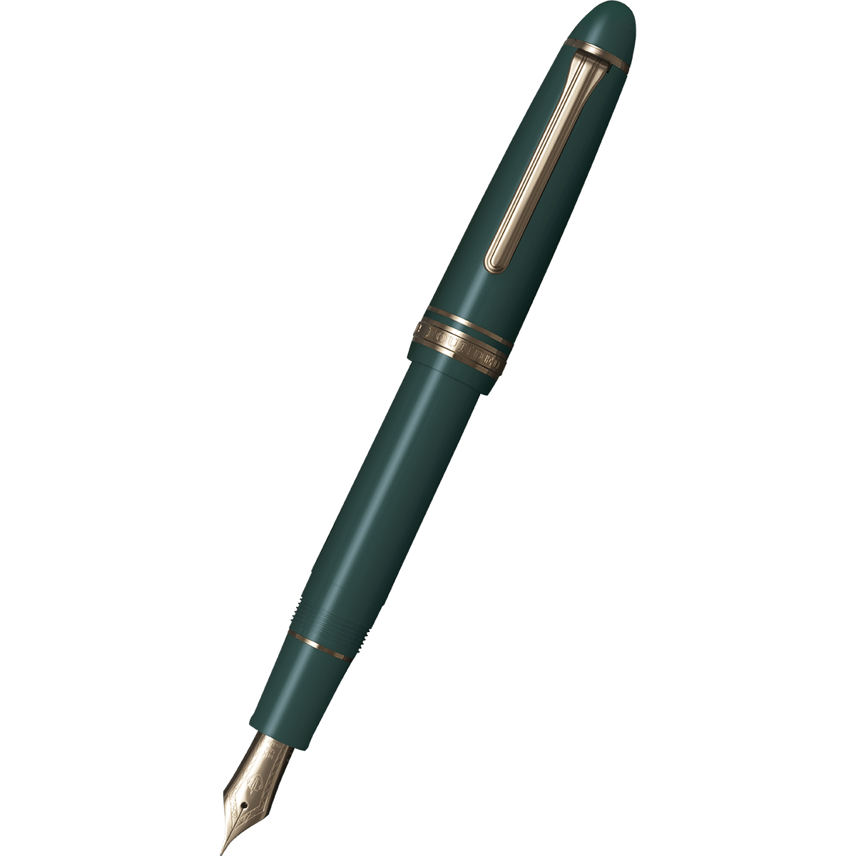 Sailor 1911L Fountain Pen - Green - 14K Gold Trim - Pen Boutique Ltd