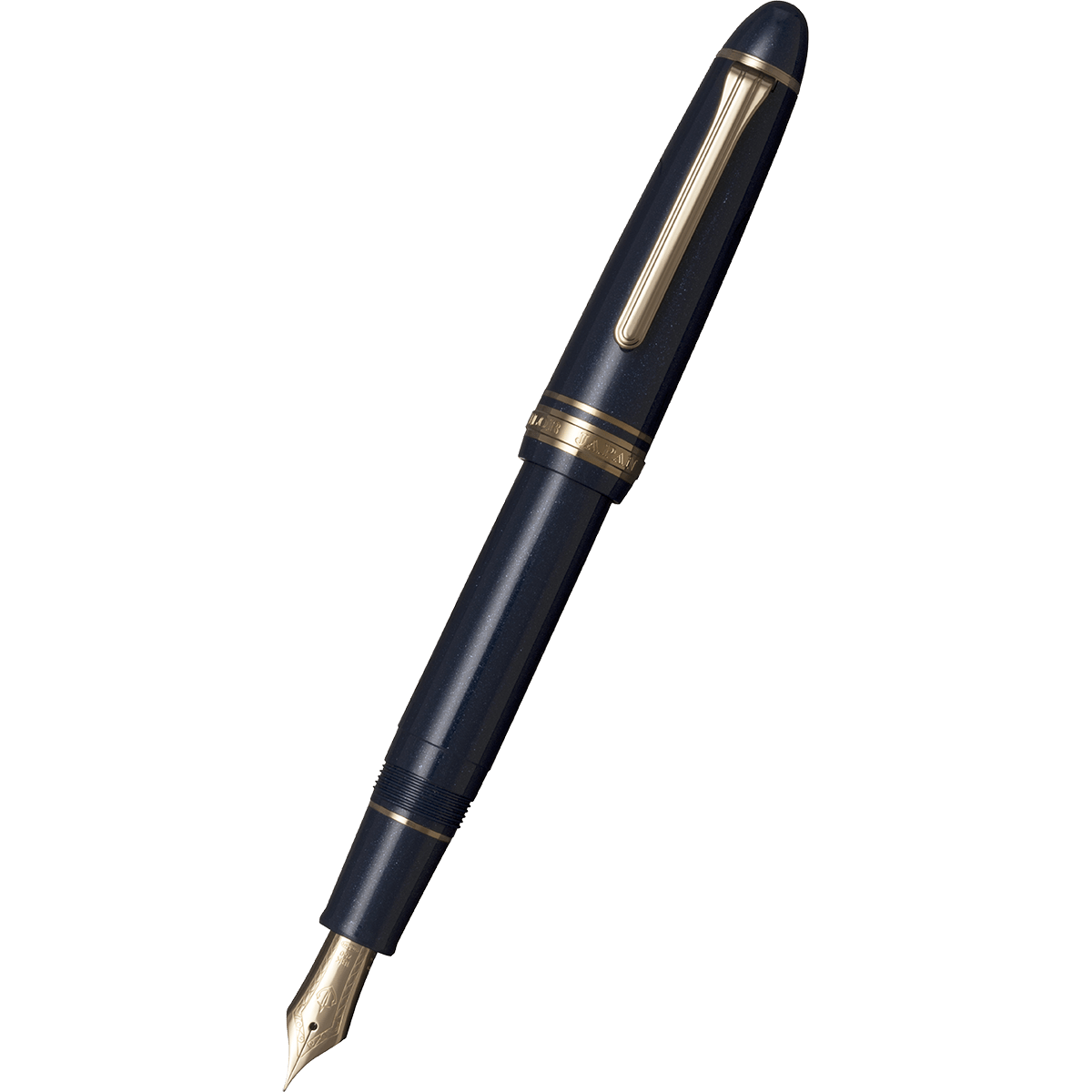 Sailor 1911L Fountain Pen - Shining Blue - 18K Gold Trim - Pen Boutique Ltd