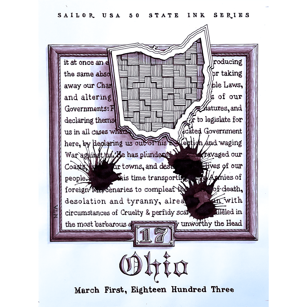 Sailor Bottled Ink - USA State - Ohio - 20ml - Pen Boutique Ltd