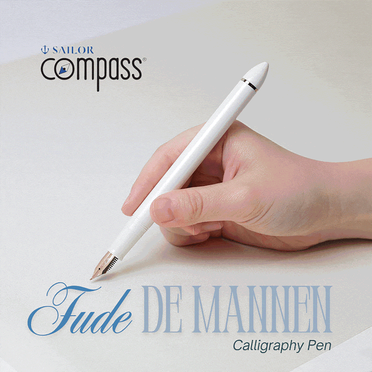 Sailor Compass Calligraphy Pen - Fude De Mannen - Dark Green - 55 degree-Pen Boutique Ltd