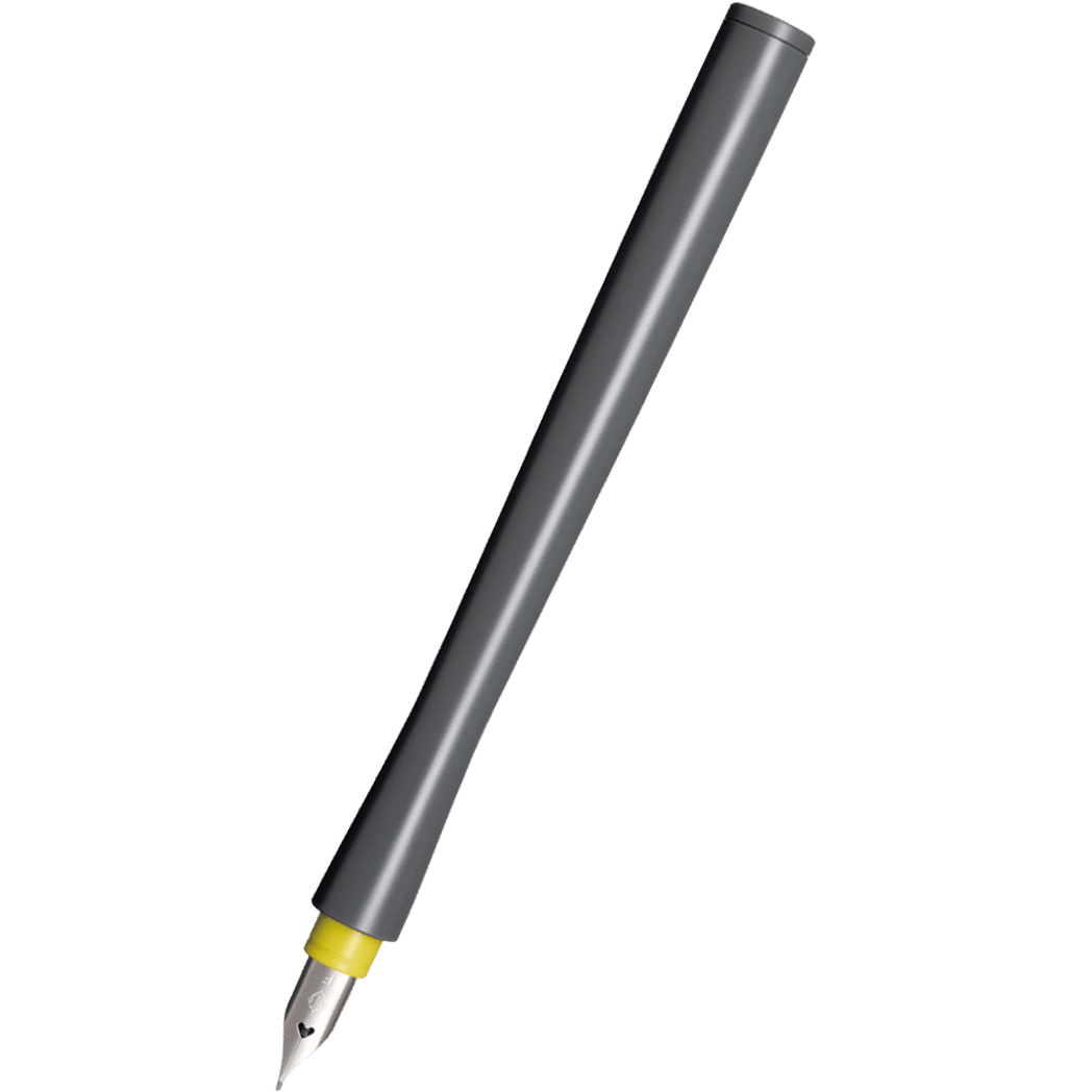 Sailor Compass Hocoro Dip Pen - Gray/Yellow - Fude (brush - like stroke) - Pen Boutique Ltd