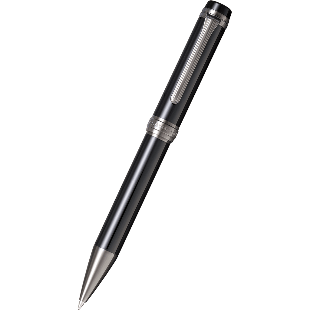 Sailor Cylint Ballpoint Pen - Black Stainless Steel - Pen Boutique Ltd