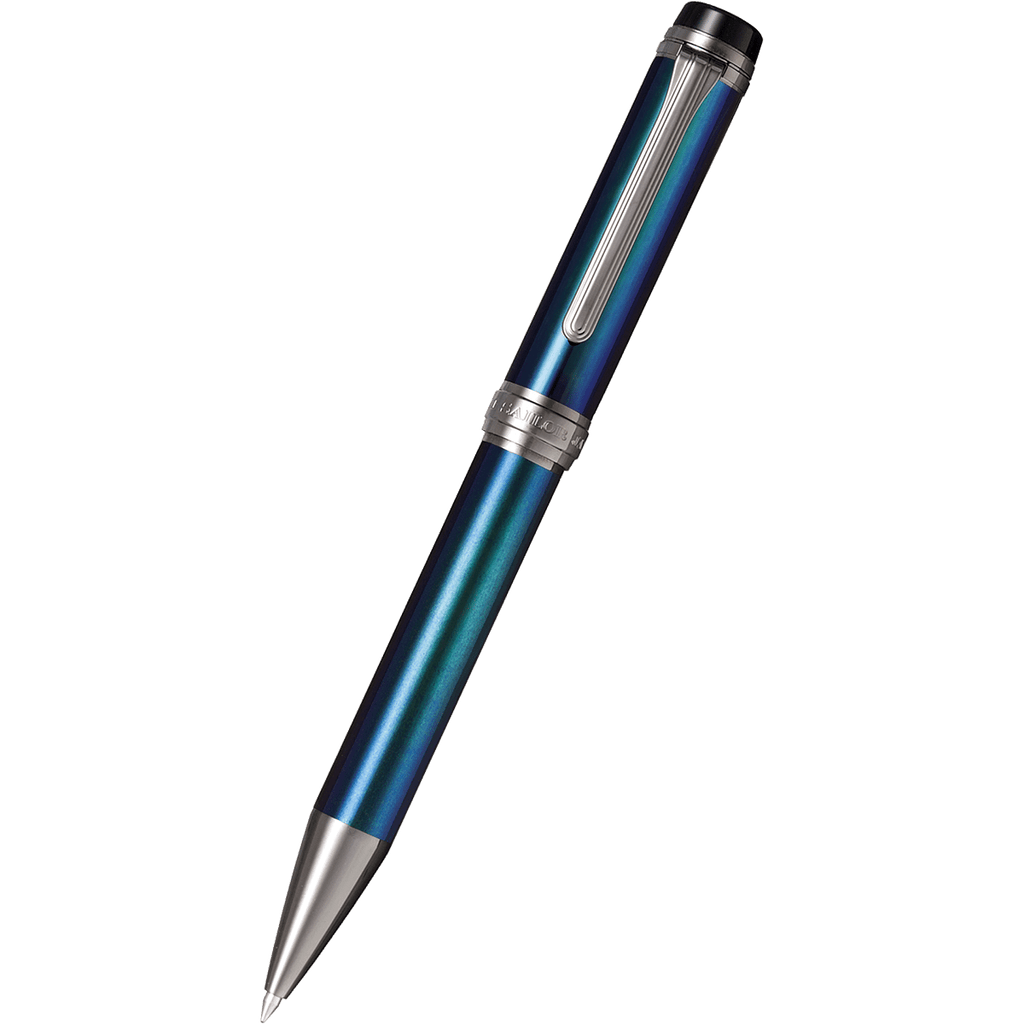 Sailor Cylint Ballpoint Pen - Blue Lagoon - Black Ion Trim - Pen Boutique Ltd