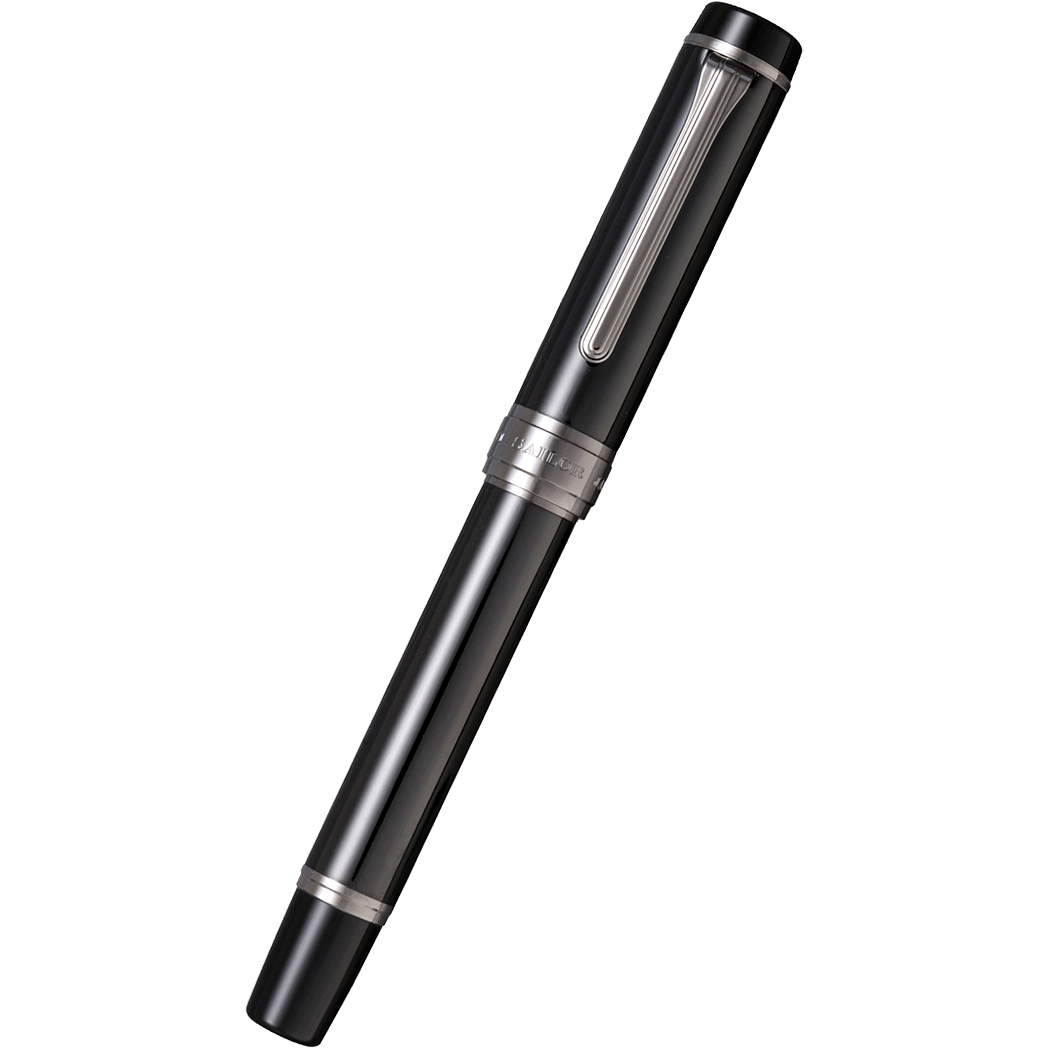 Sailor Cylint Fountain Pen - Black Stainless Steel - Pen Boutique Ltd
