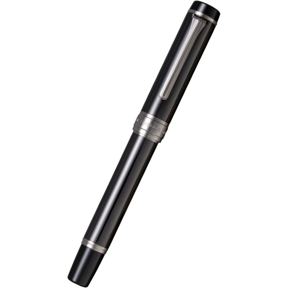 Sailor Cylint Fountain Pen - Black Stainless Steel - Pen Boutique Ltd