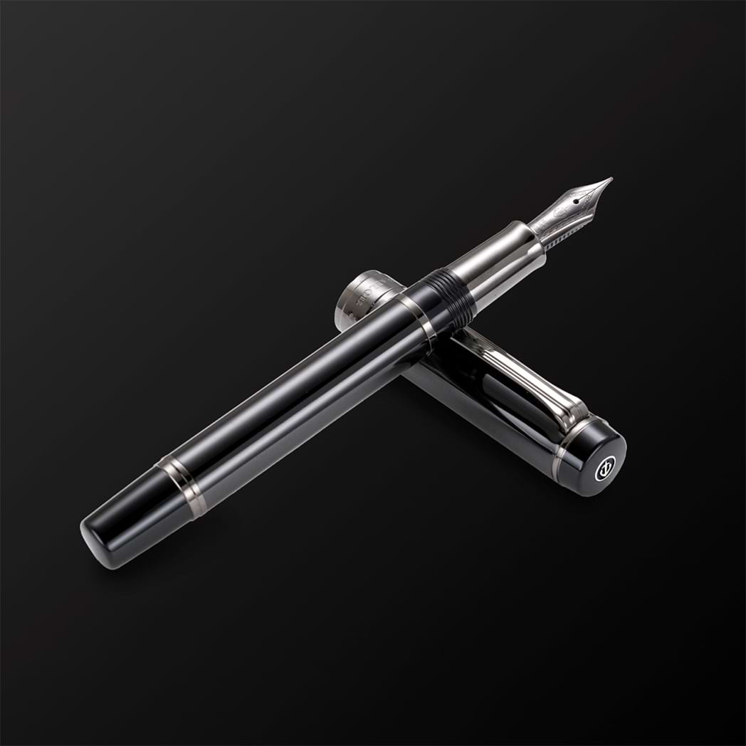 Sailor Cylint Fountain Pen - Black Stainless Steel - Pen Boutique Ltd