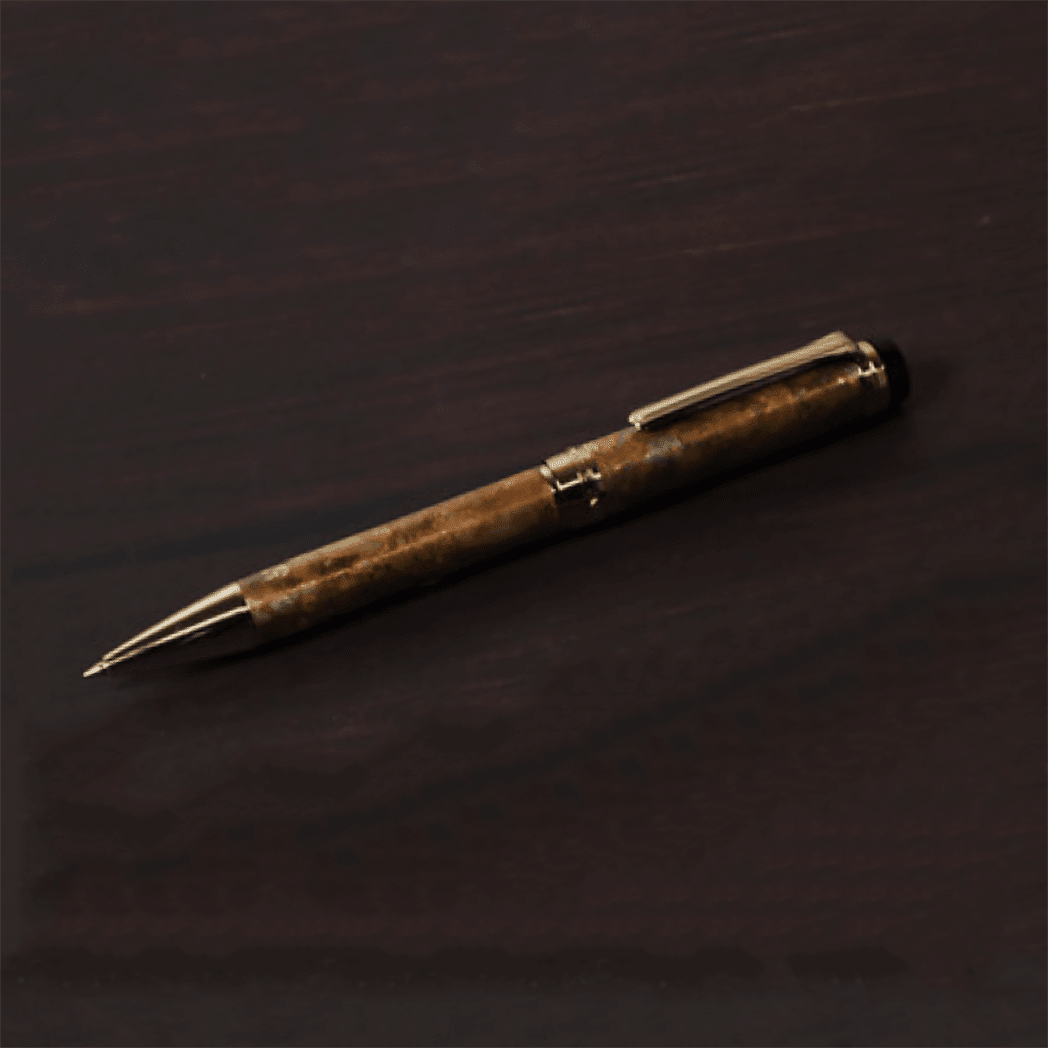 Sailor Cylint Patina Ballpoint Pen - Brown Patina Hanmon - Kujiyau - Pen Boutique Ltd
