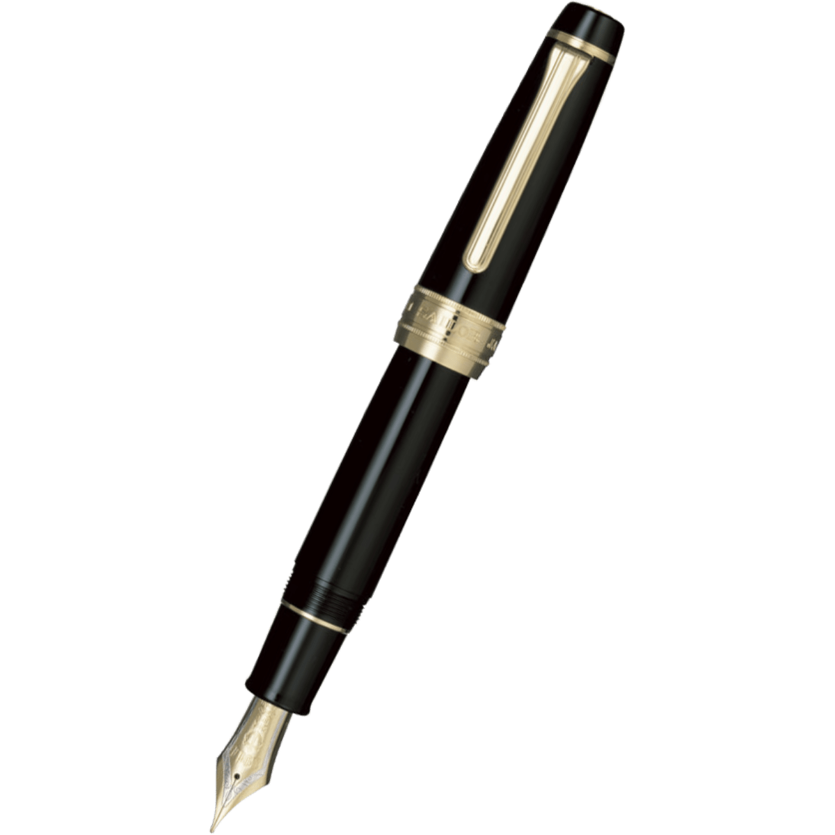 Sailor Professional Gear Fountain Pen - King Of Pens - Black - Gold Trim - Pen Boutique Ltd
