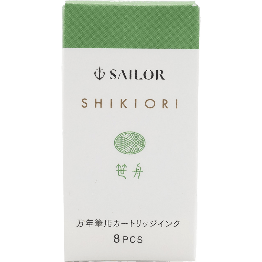 Sailor Shikiori Ink Cartridge - Kusa Asobi Sasabune (Bamboo Leaf Boat - Blue) - Pen Boutique Ltd