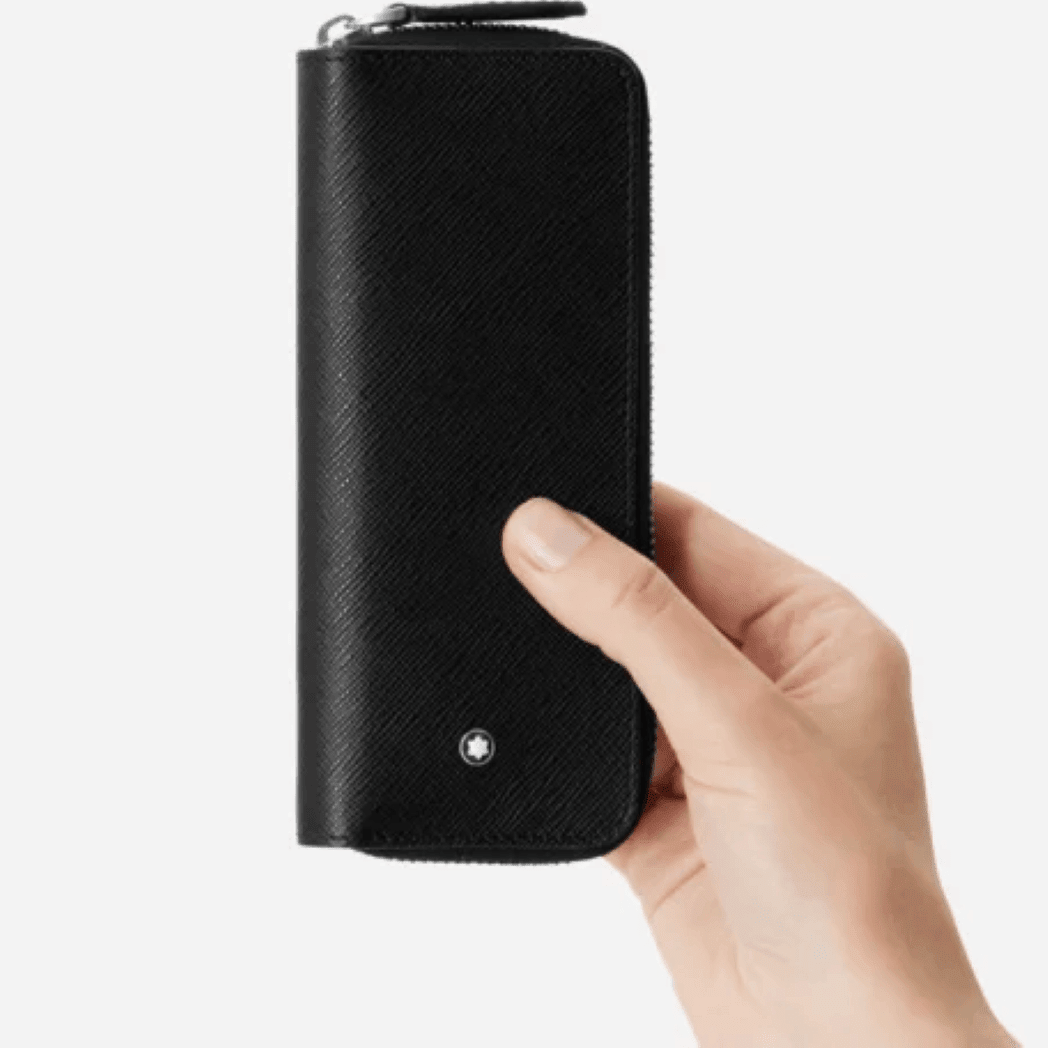 Montblanc Sartorial 2 Pen Pouch - Black (Zip Closure) - Pen Boutique Ltd