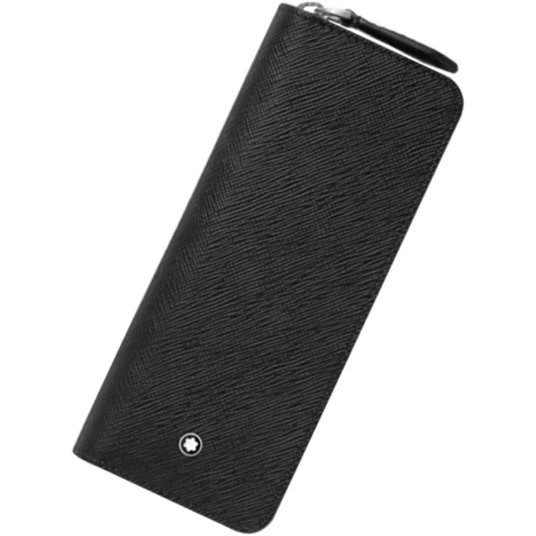 Montblanc Sartorial 2 Pen Pouch - Black (Zip Closure) - Pen Boutique Ltd